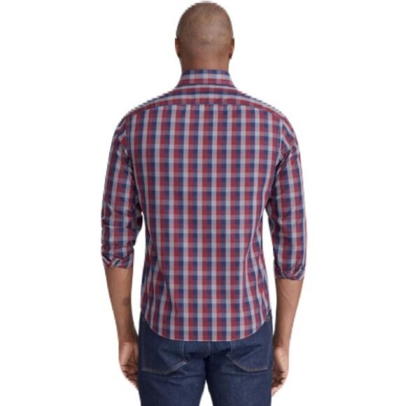 Untuckit Large Multi Color Plaid Long Sleeve Button Front Shirt - Picture 2 of 10